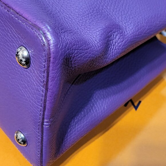Louis Vuitton Purple Taurillon Leather Capucines MM - Picture 6 of 15